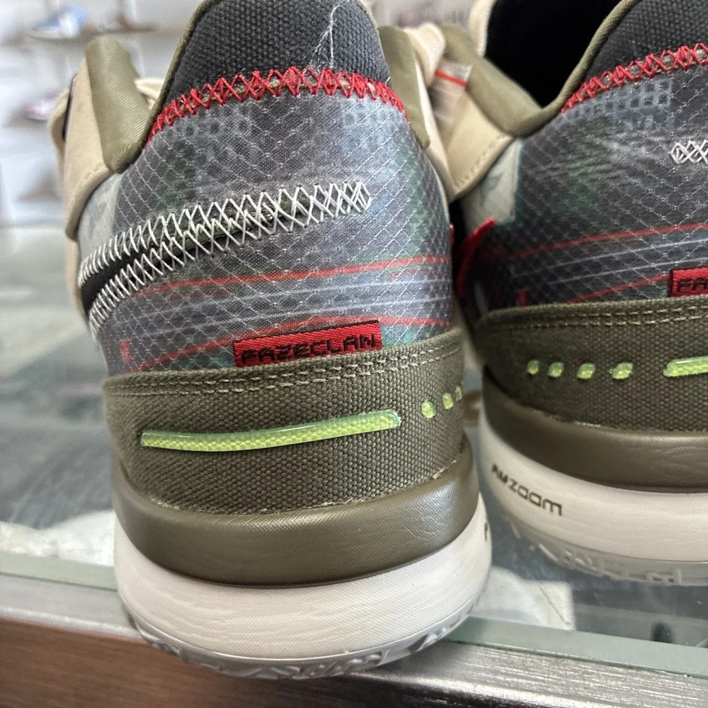 FaZe Clan × Nike LeBron NXXT Gen AMPD Light Cream Olive SZ 8 HF0715-200 No Box